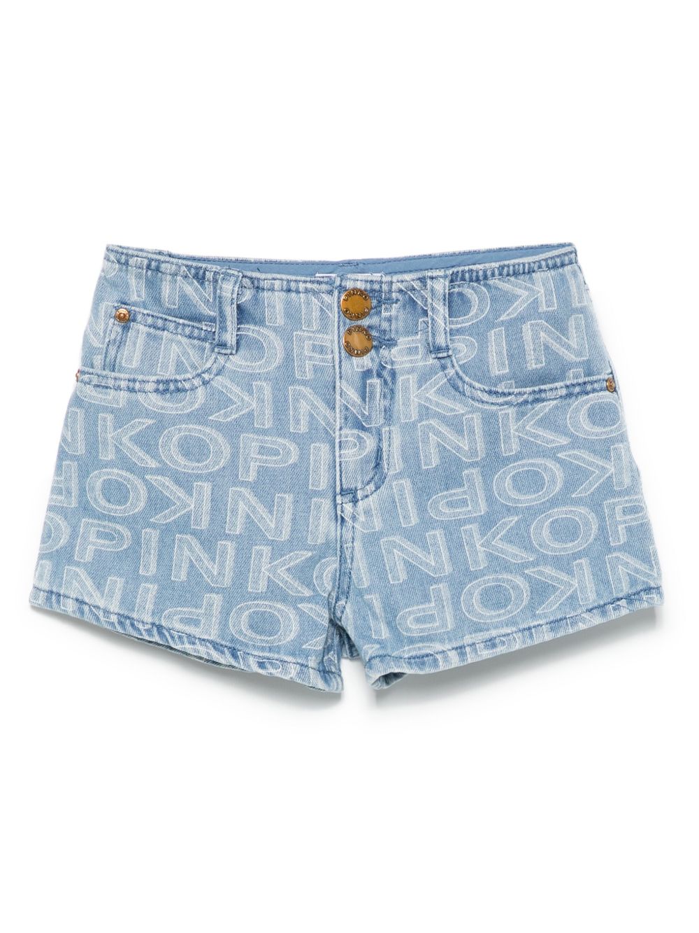 Bermuda denim blu indaco  per bambina KFBE002CDF015 D711 Pinko Kids 