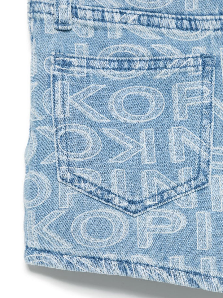 Bermuda denim blu indaco  per bambina KFBE002CDF015 D711 Pinko Kids 