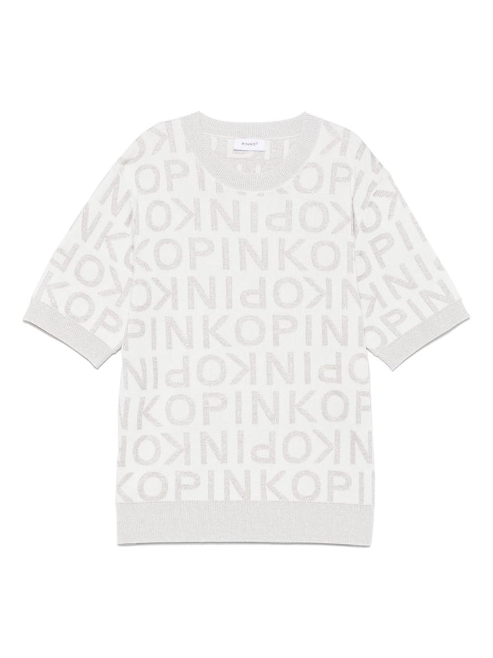 Maglia grigio chiaro per bambina KFMA006CTV073 B007 Pinko Kids 
