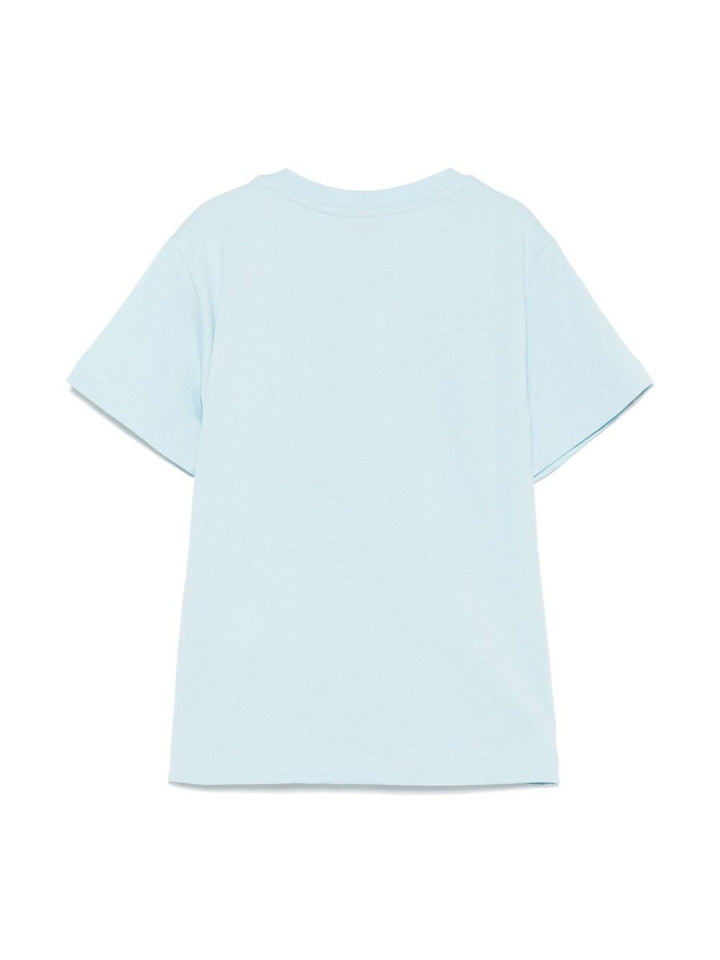 T-shirt celeste per bambina KFTS002CJF026 9023 Pinko Kids 