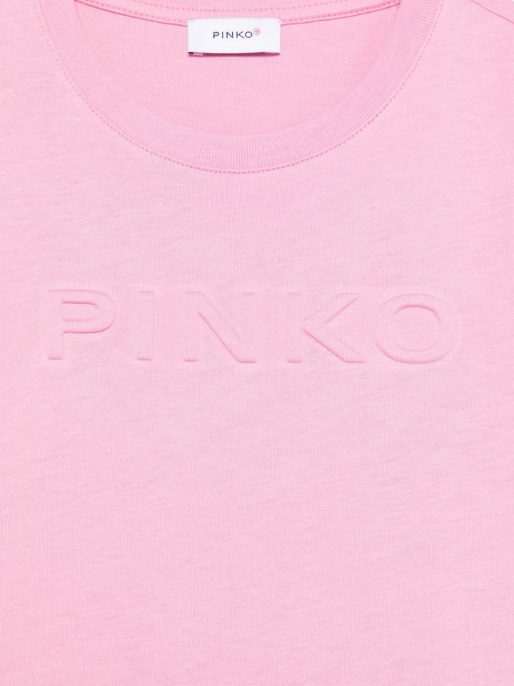 T-shirt fucsia rosa per bambina KFTS002CJF026 C038 Pinko Kids 