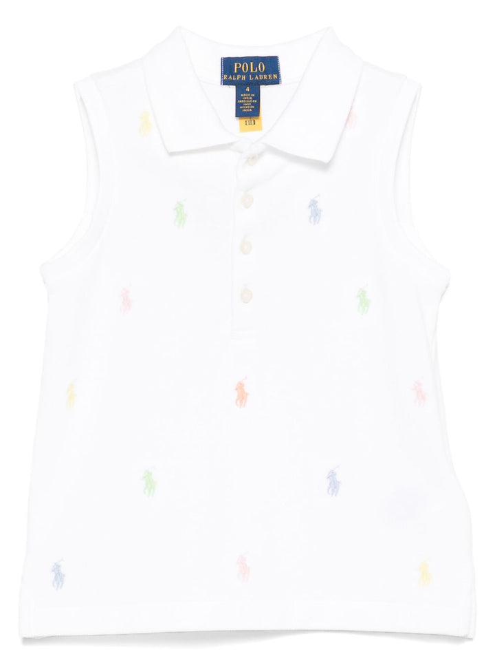 Polo bianco per bambina 312965143 001 Ralph Lauren Kids 