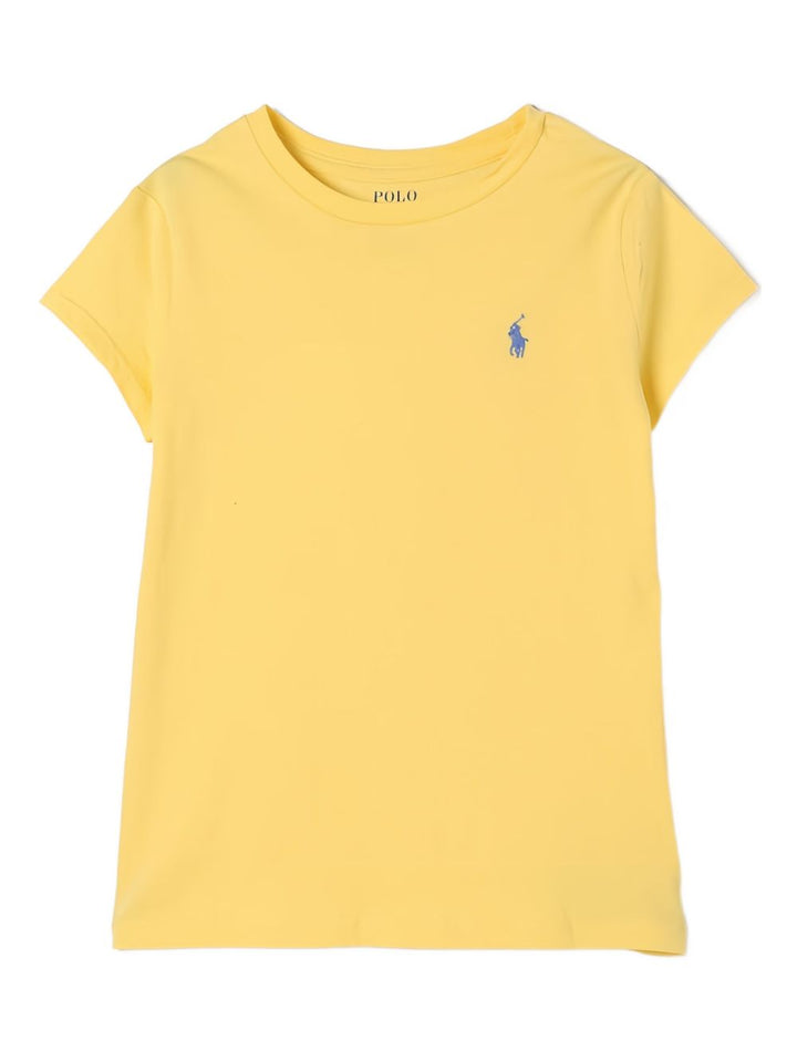 T-shirt gialla per bambina 313833549 082 Ralph Lauren Kids 