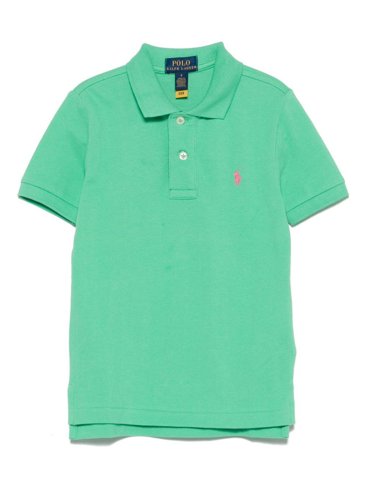 Polo verde brillante per bambino 322703632 192 Ralph Lauren Kids 