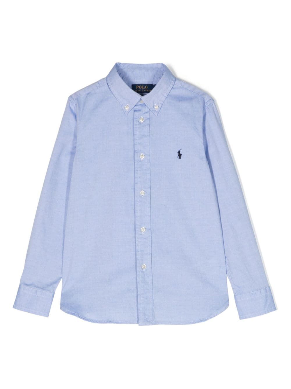 Camicia celeste per bambino con logo 323819238 002 Ralph Lauren Kids 