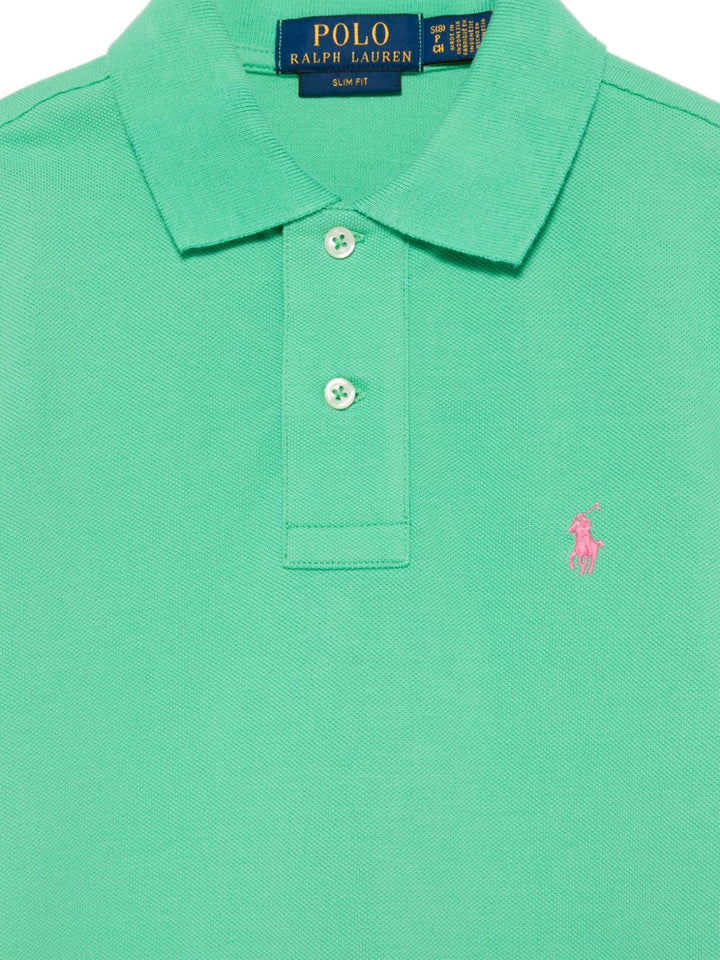 Polo verde brillante per bambino 323708857 191 Ralph Lauren Kids 