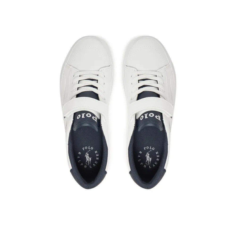 Sneakers bianche/blu per bambino RL02450103 RYL Ralph Lauren Kids 