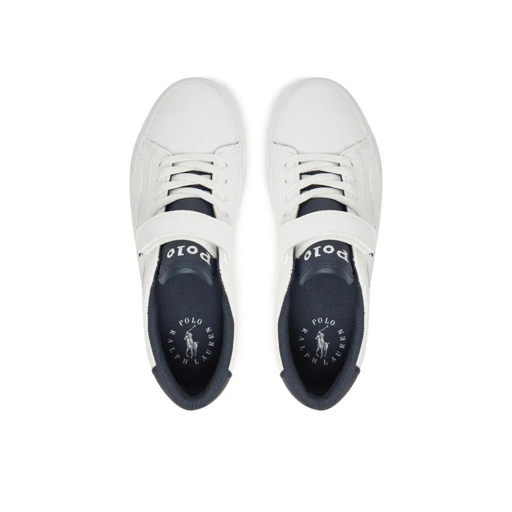 Sneakers bianche/blu per bambino RL02450103 RYL Ralph Lauren Kids 