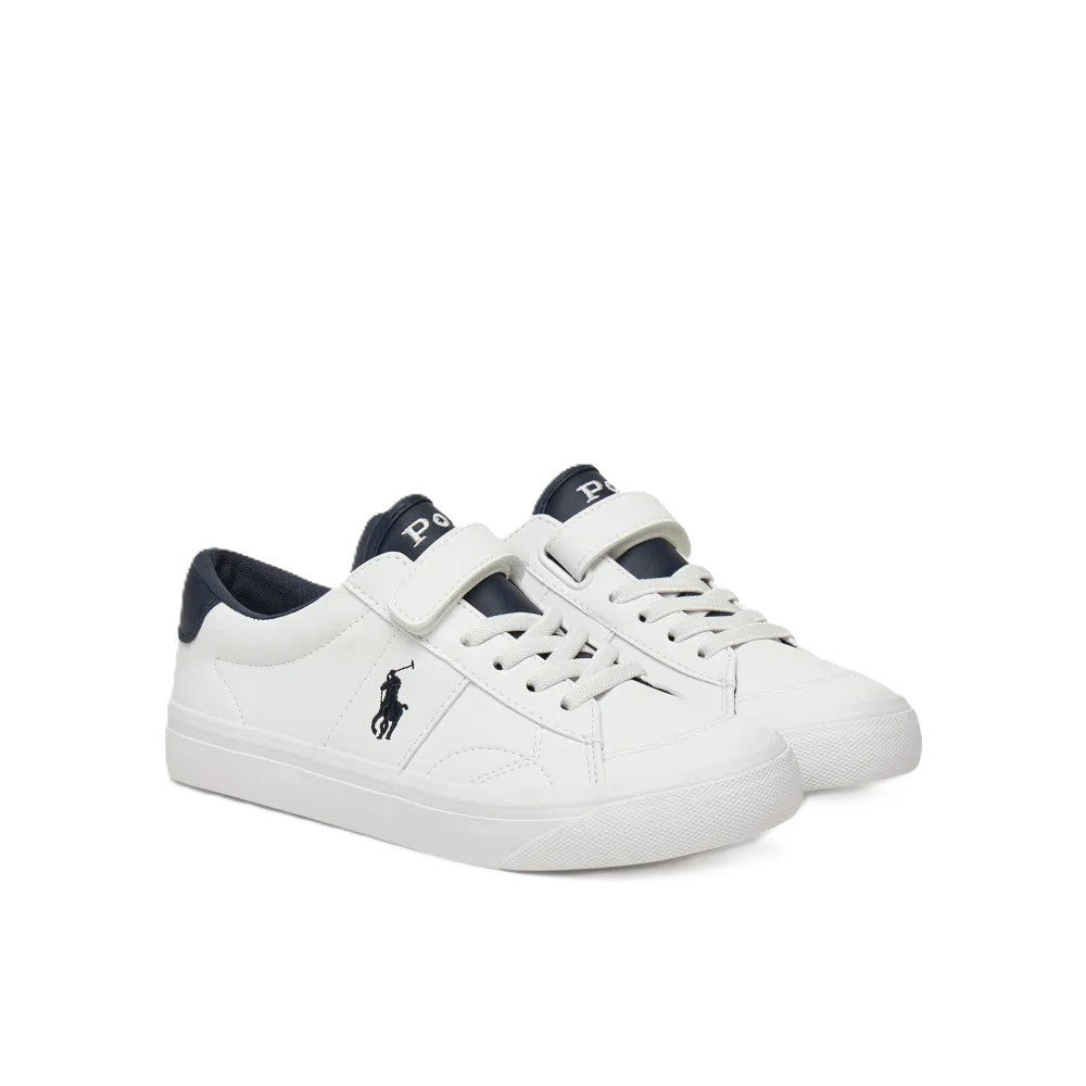 Sneakers bianche/blu per bambino RL02450103 RYL Ralph Lauren Kids 