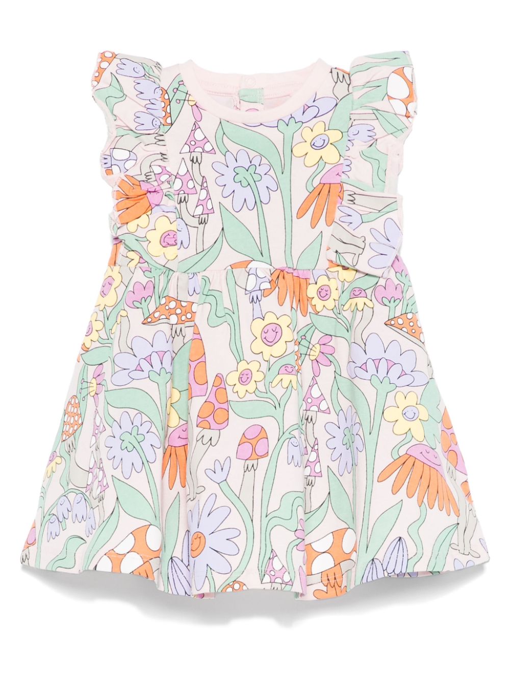 Abito rosa chiaro/multicolore per neonata TW1022Z2723 50HMC Stella McCartney Kids 