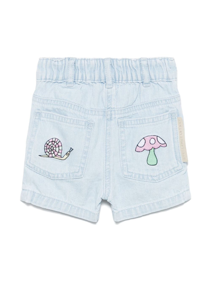 Bermuda azzurra per neonato TW6009Z0522 600 Stella McCartney Kids 