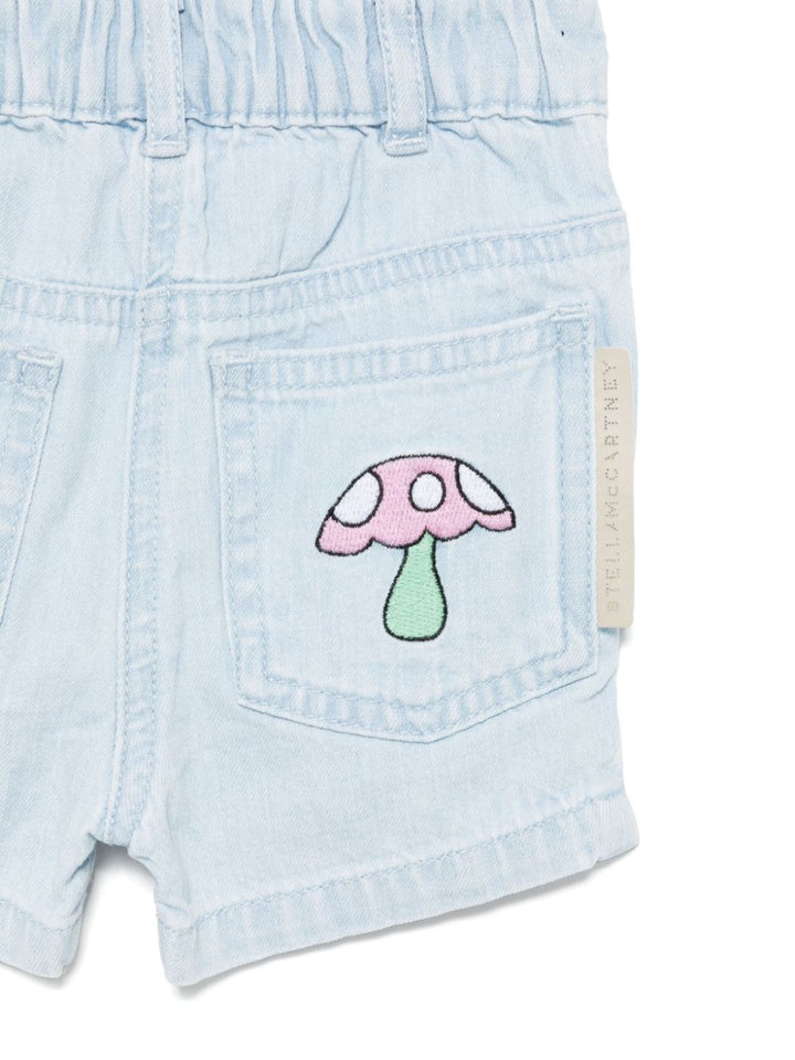 Bermuda azzurra per neonato TW6009Z0522 600 Stella McCartney Kids 