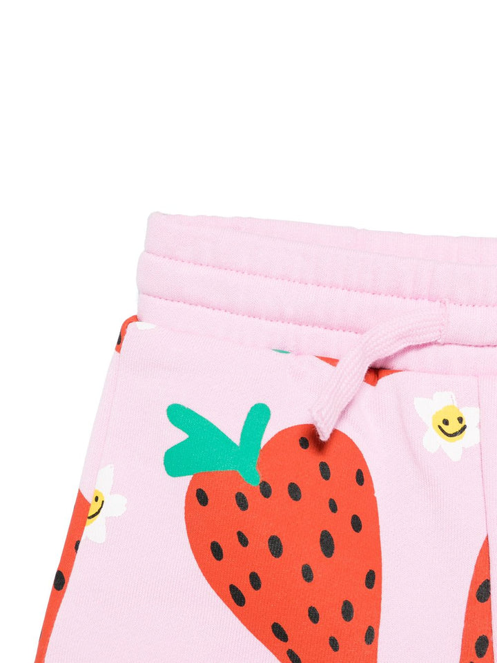 Bermuda rosa con stampa per neonata TW6079Z2727 51CMC Stella McCartney Kids 