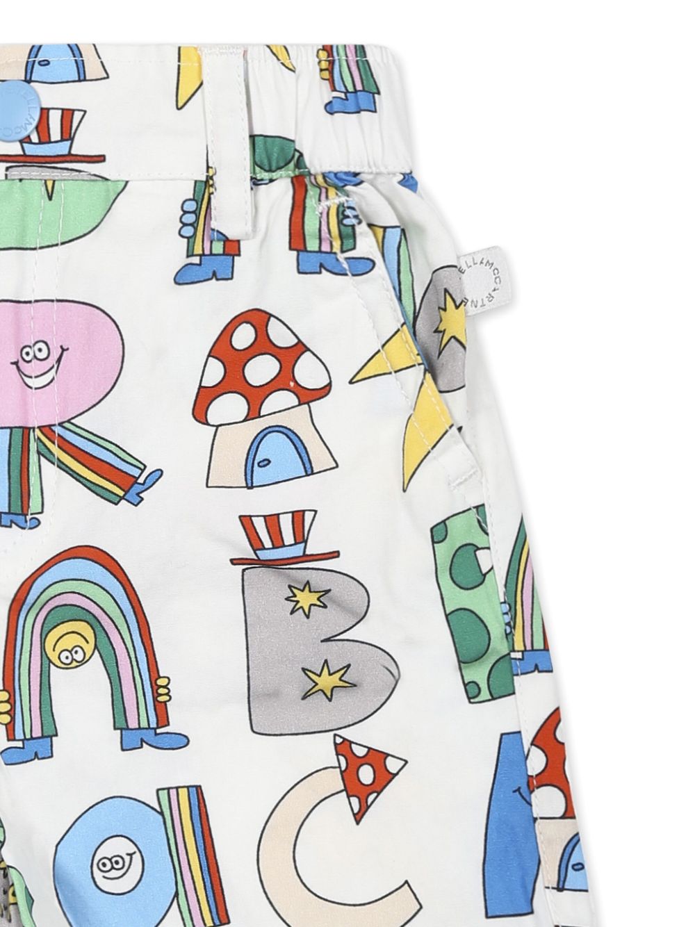 Bermuda bianca per neonato TW6509Z2781 101MC Stella McCartney Kids 