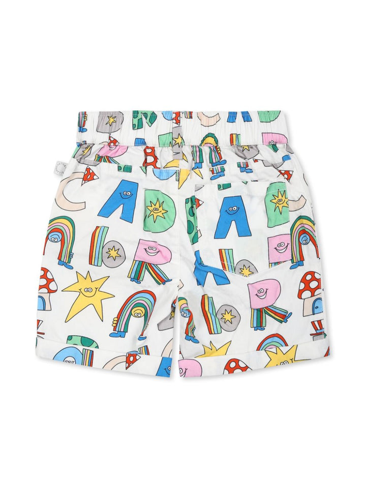 Bermuda bianca per neonato TW6509Z2781 101MC Stella McCartney Kids 