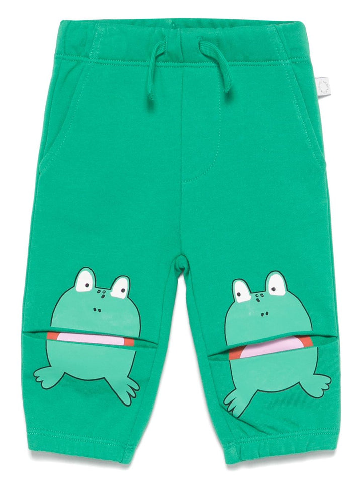 Pantalone verde per neonato TW6560Z0499 752 Stella McCartney Kids 