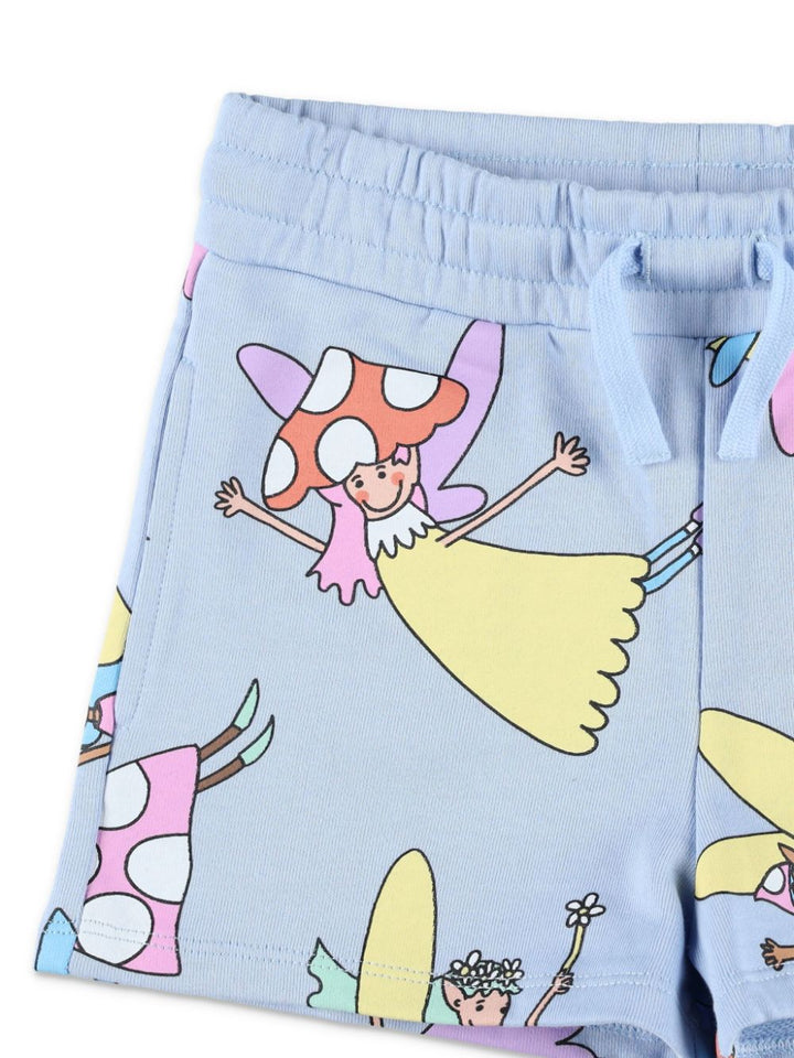 Bermuda azzurra per bambina TW6A19Z2581 652MC Stella McCartney Kids 