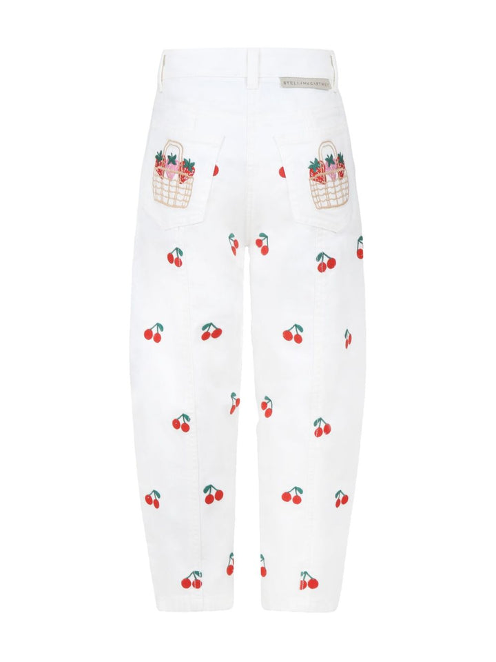 Pantalone bianco per bambina TW6B80Z2573 101EM Stella McCartney Kids 