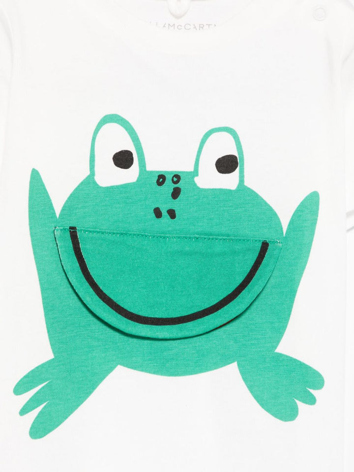 T-shirt bianco per neonato TW8541Z0434 101 Stella McCartney Kids 
