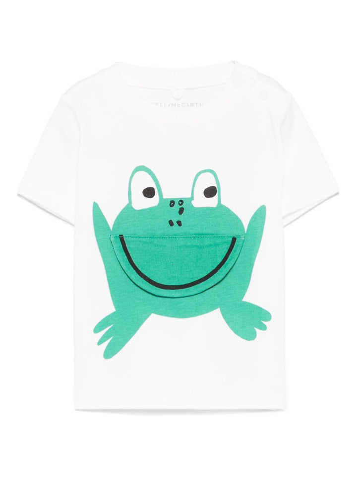 T-shirt bianco per neonato TW8541Z0434 101 Stella McCartney Kids 