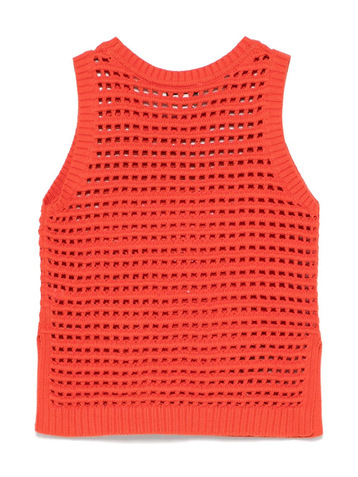 T-shirt terracotta per bambina TW9A42Z1876 421 Stella McCartney Kids 