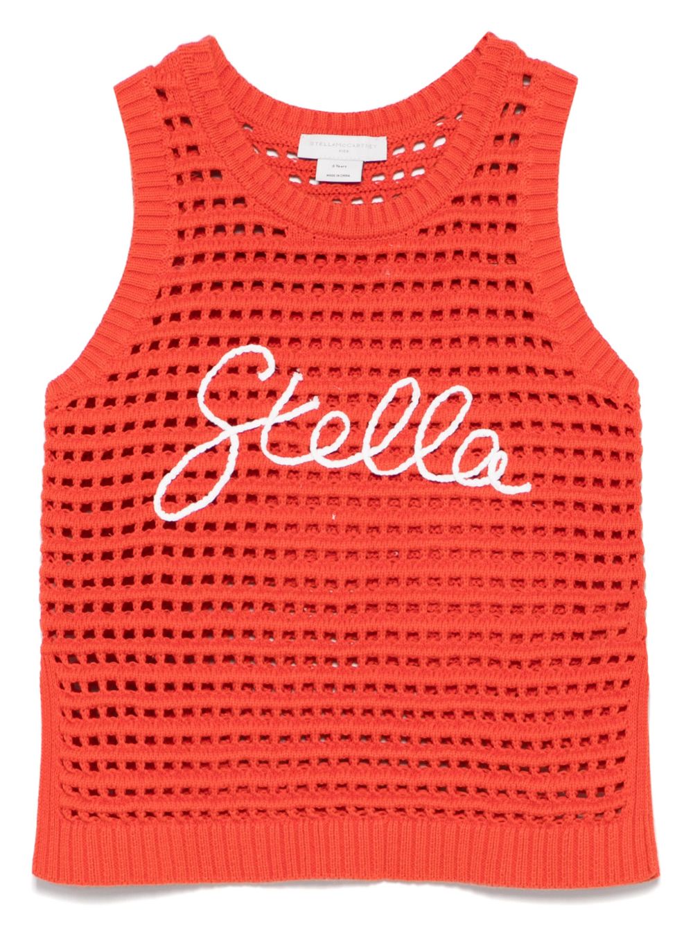 T-shirt terracotta per bambina TW9A42Z1876 421 Stella McCartney Kids 
