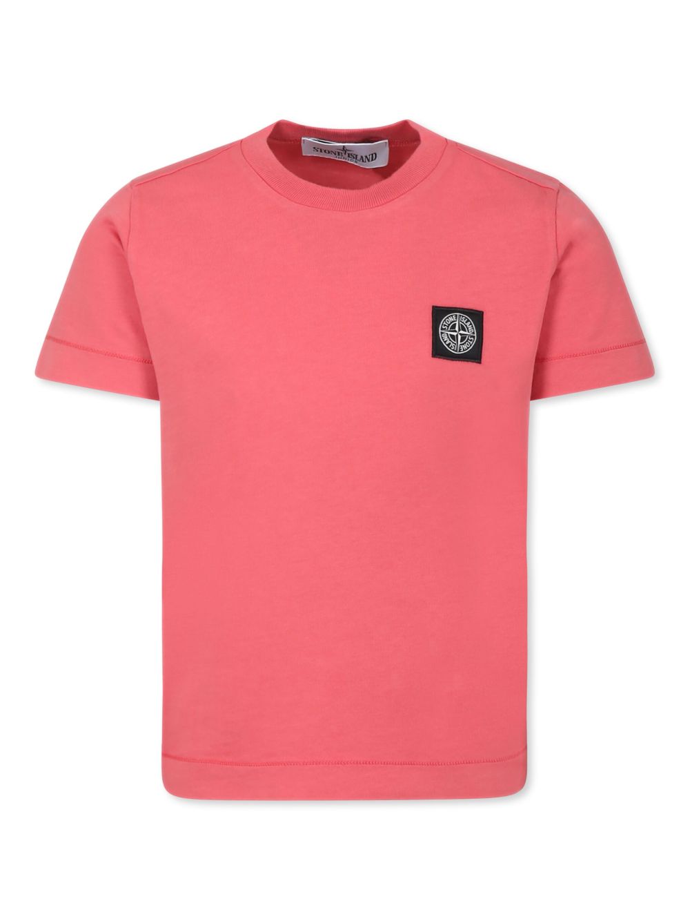 T-shirt rosa corallo per bambino 62100002S0047 V0089 Stone Island Kids 