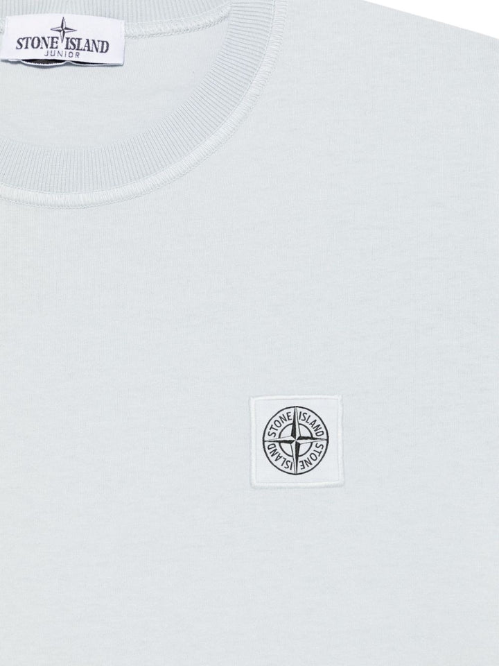 T-shirt blu ghiaccio per bambino 62100006S0050 V0041 Stone Island Kids 