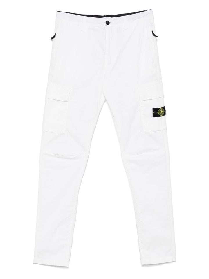 Pantalone bianco per bambino 63100006S0009 V0001 Stone Island Kids 