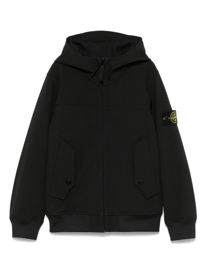 Felpa nera per bambino 64100002S0A22 V0029 Stone Island Kids 