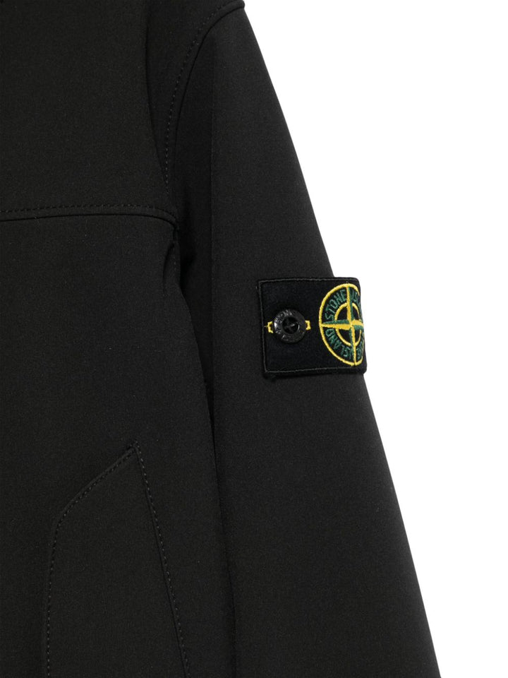 Felpa nera per bambino 64100002S0A22 V0029 Stone Island Kids 