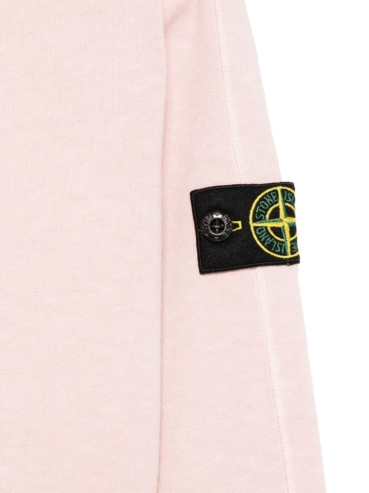 Felpa rosa chiaro per bambino 66100001S0060 V0182 Stone Island Kids 