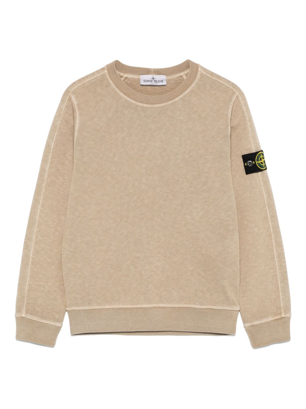 Felpa beige per bambino 66100001S0060 V019A Stone Island Kids 