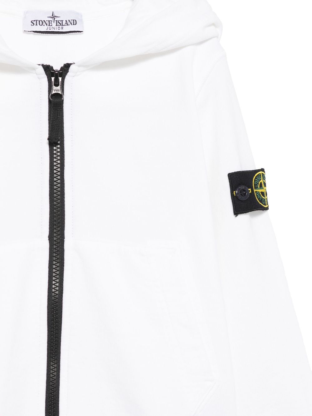 Felpa bianca per bambino 66100010S0040 V0001 Stone Island Kids 