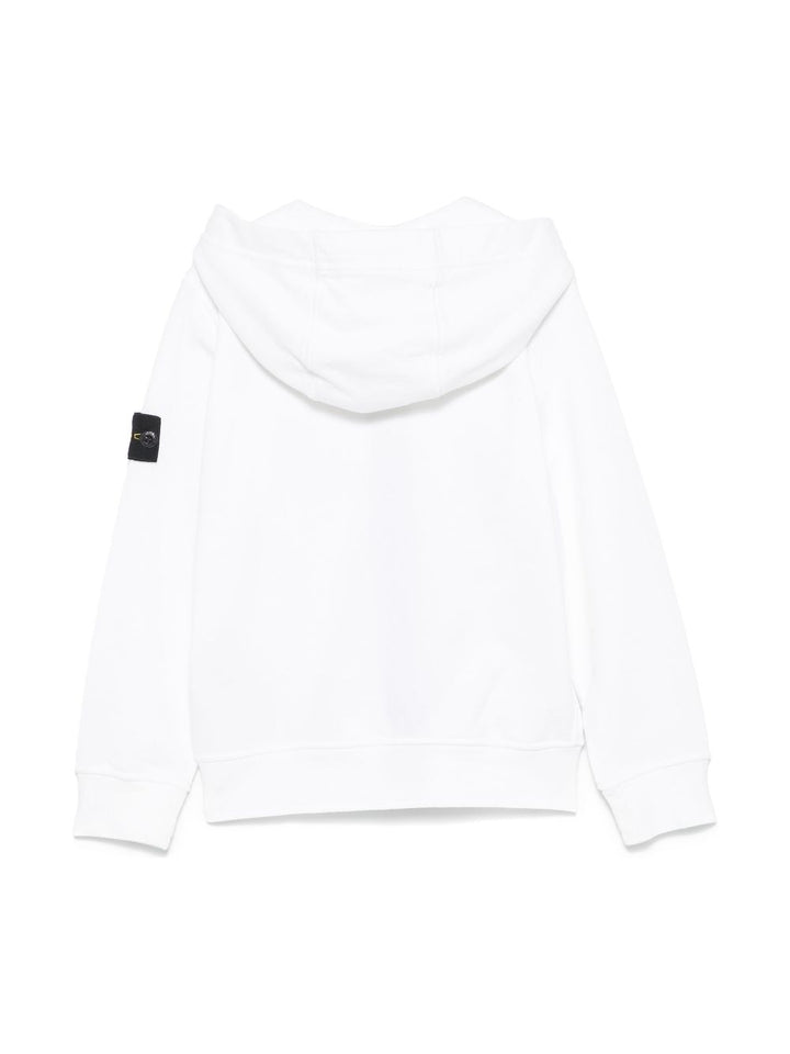 Felpa bianca per bambino 66100010S0040 V0001 Stone Island Kids 