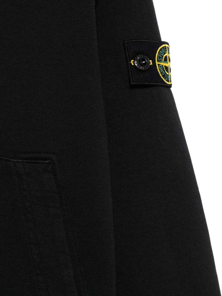 Felpa nera per bambino 66100010S0040 V0029 Stone Island Kids 