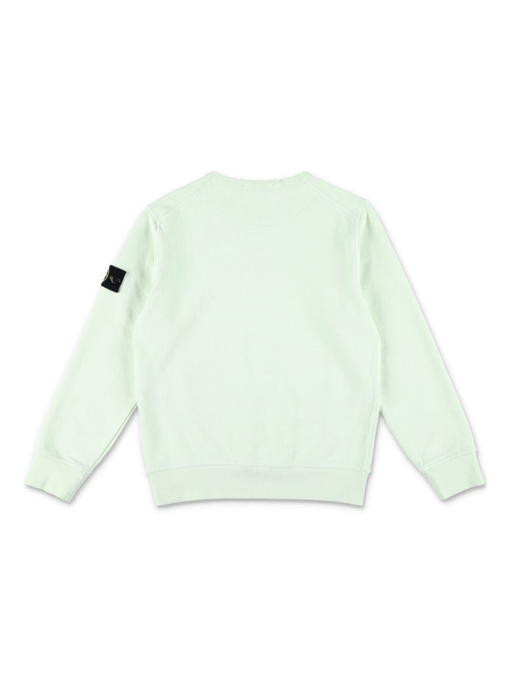 Felpa verde menta per bambino 66100011S0040 V005C Stone Island Kids 