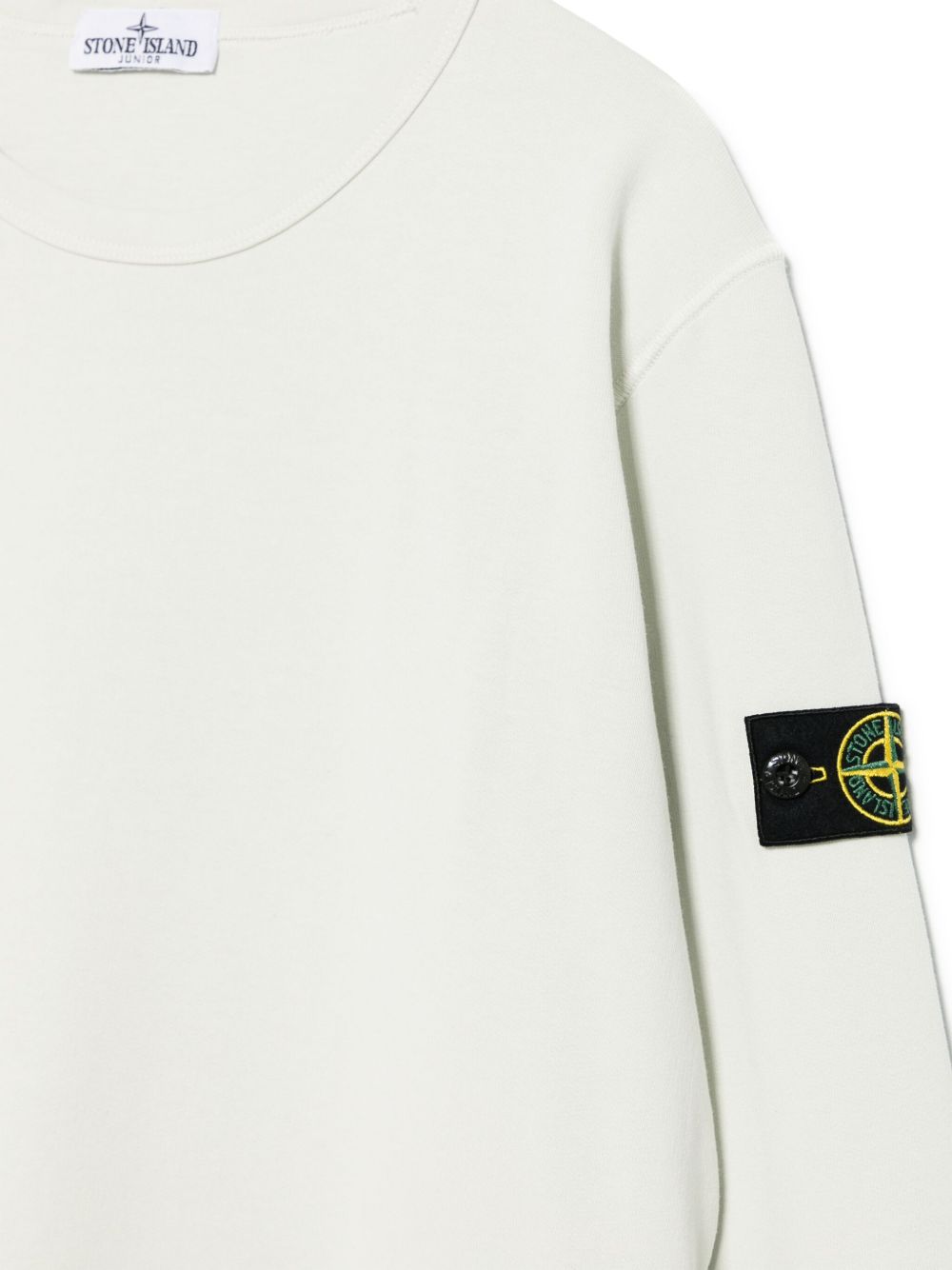 Felpa bianca per bambino 66100011S0040 V006A Stone Island Kids 
