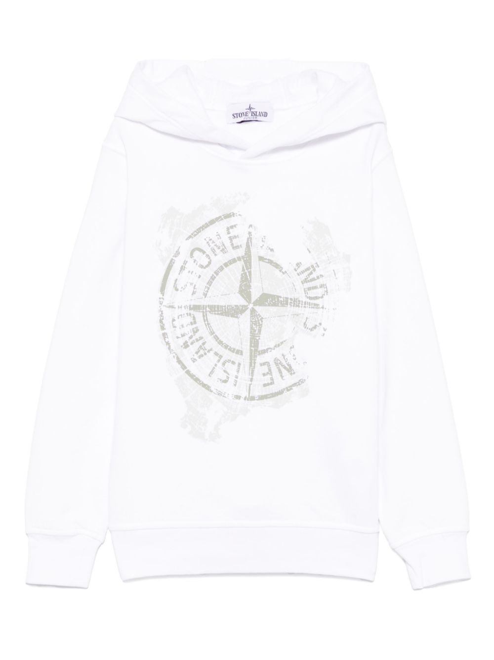 Felpa bianca per bambino 66100017S0130 V0001 Stone Island Kids 