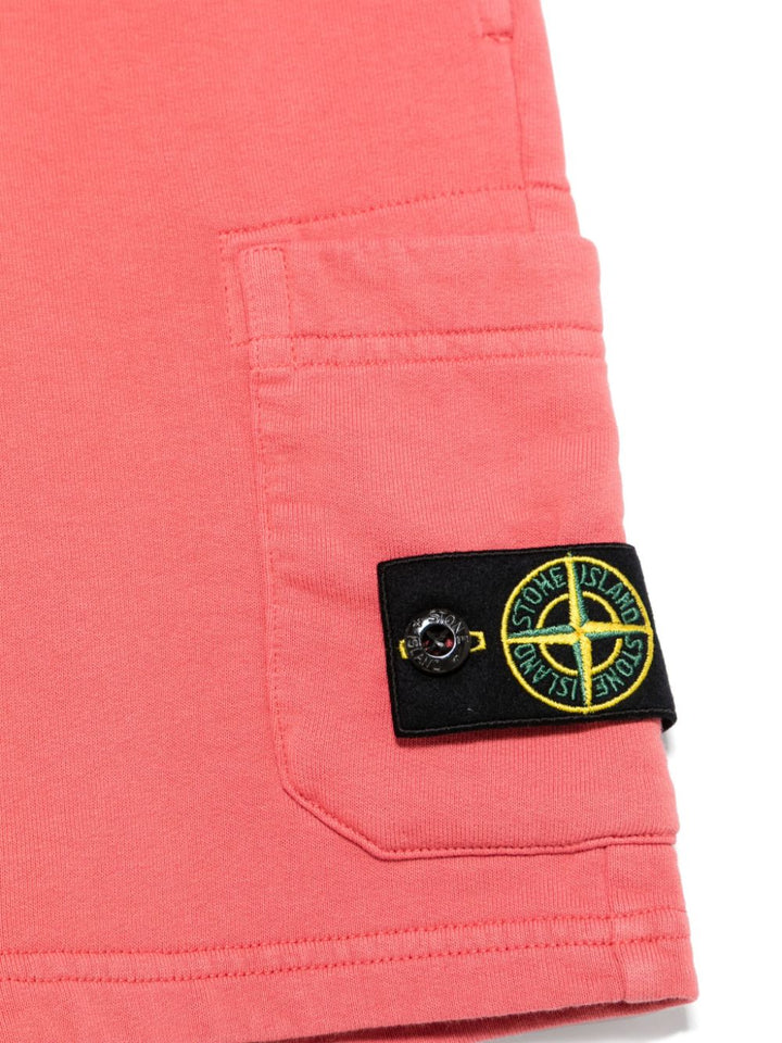 Bermuda rosa rubino per bambino 66200006S0040 V0089 Stone Island Kids 