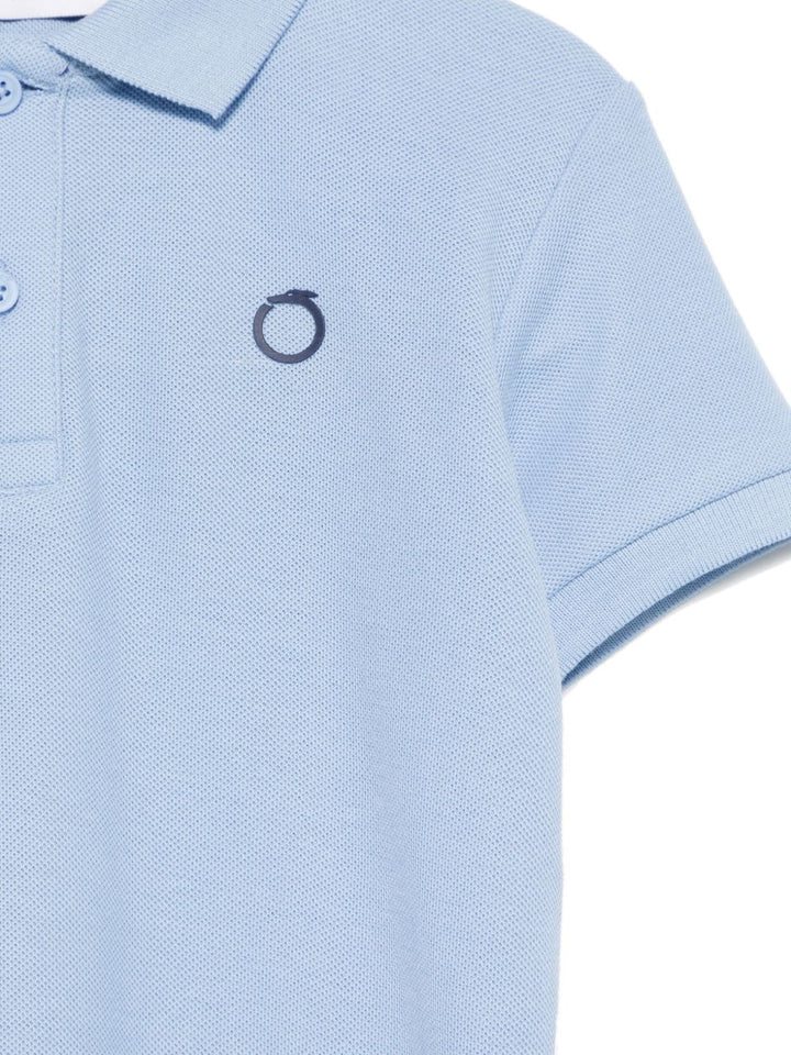 Polo azzurro per bambino TBP25006PO AZUDU Trussardi Kids 