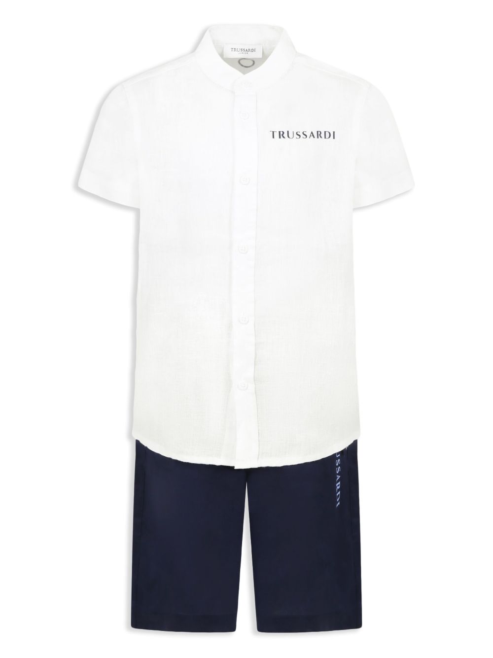 Completo bianco/azzurro per bambino TBP25013CL WHI Trussardi Kids 