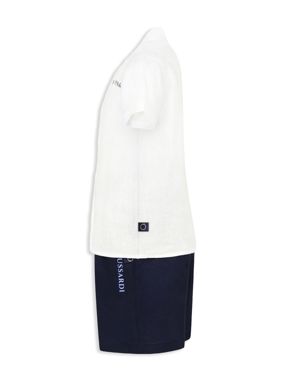 Completo bianco/azzurro per bambino TBP25013CL WHI Trussardi Kids 