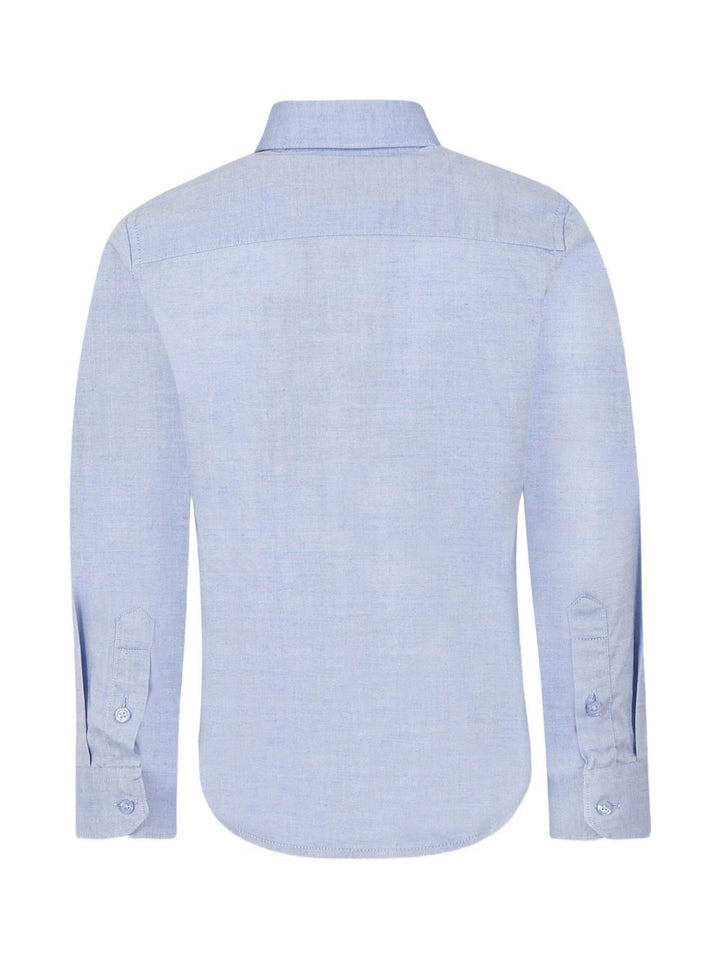 Camicia blu indaco per bambino TBP25018CA AZUDU Trussardi Kids 
