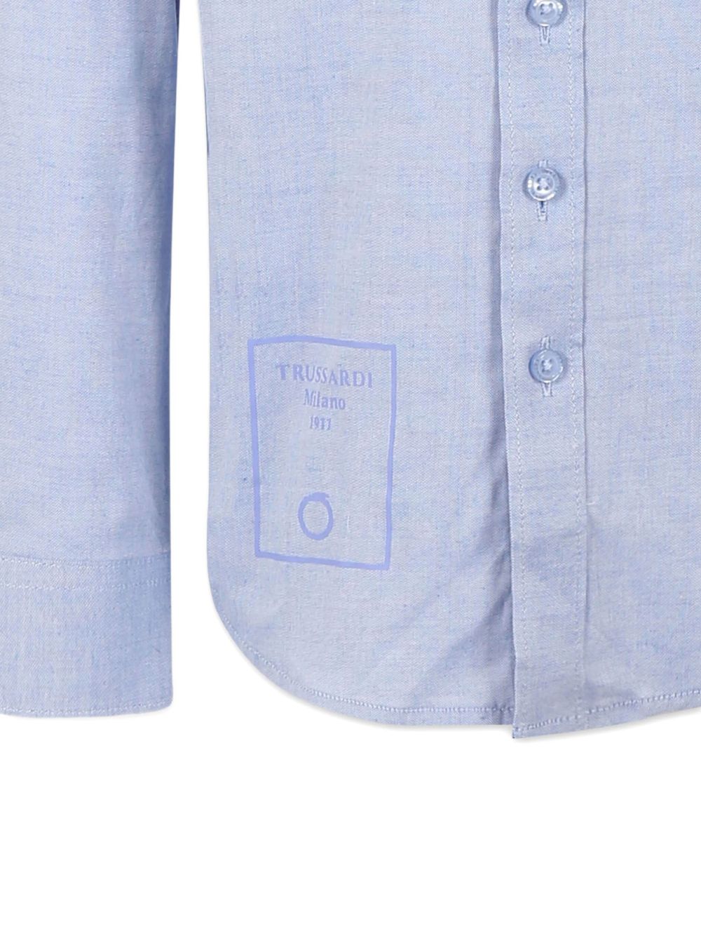 Camicia blu indaco per bambino TBP25018CA AZUDU Trussardi Kids 