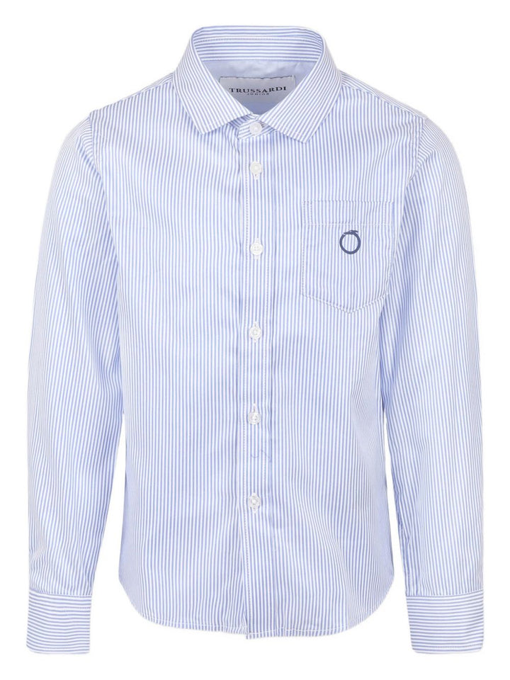 Camicia azzurra per bambino TBP25019CA BLUNAV Trussardi Kids 