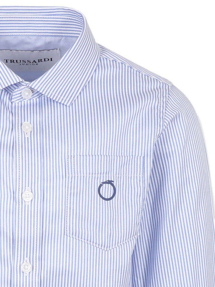 Camicia azzurra per bambino TBP25019CA BLUNAV Trussardi Kids 