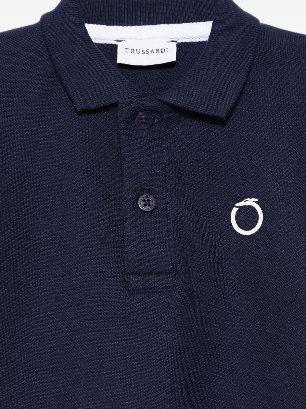 Polo blu navy per neonato TIP25014PO BLUNAV Trussardi Kids 