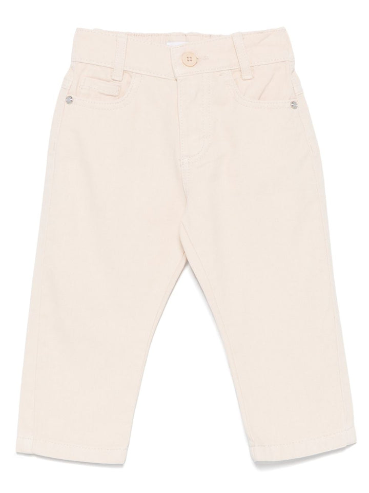 Jeans beige chiaro per neonato TIP25067PA BEILIG Trussardi Kids 