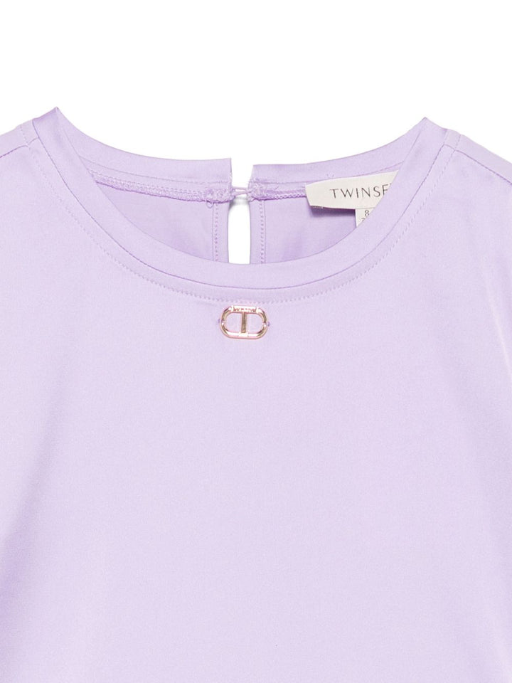 T-shirt viola lilla per bambina 251GJ2453 11862 Twin Set 
